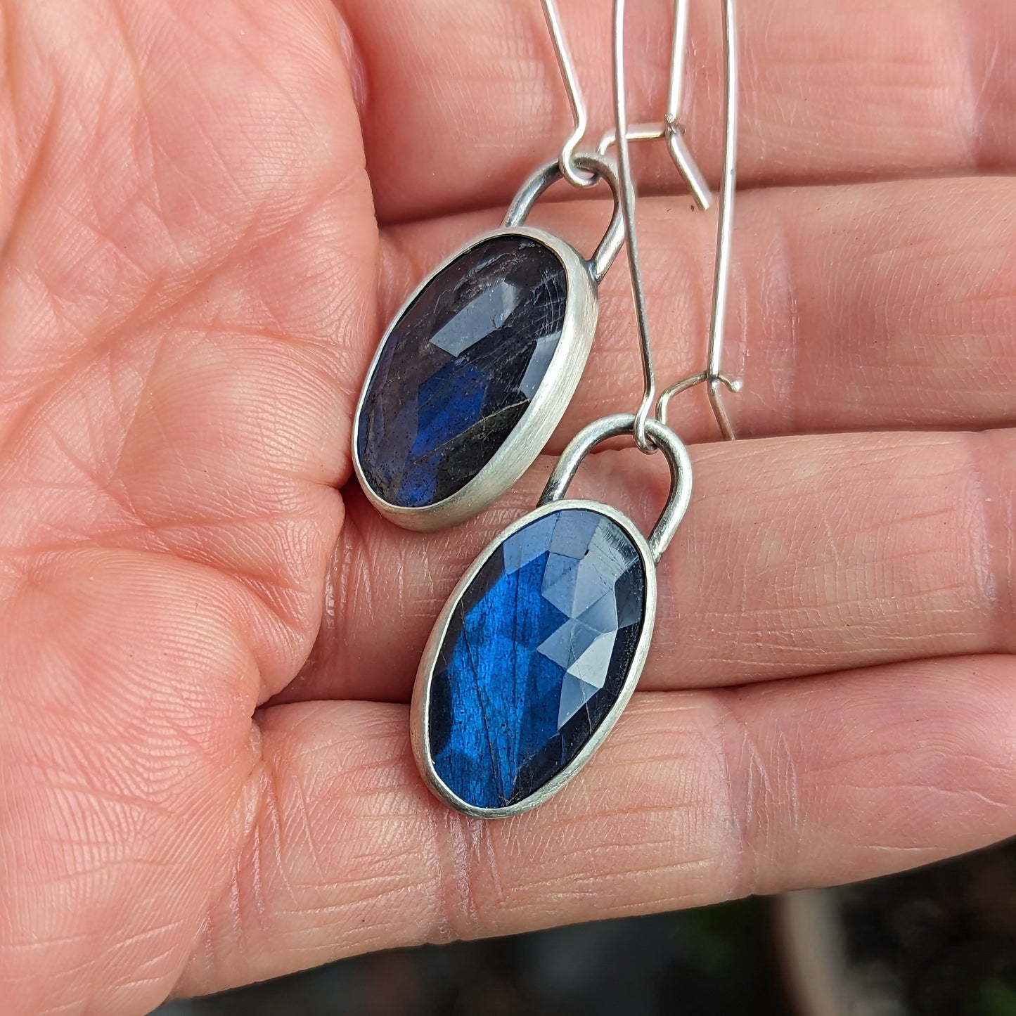 LABRADORITE DROP EARRINGS