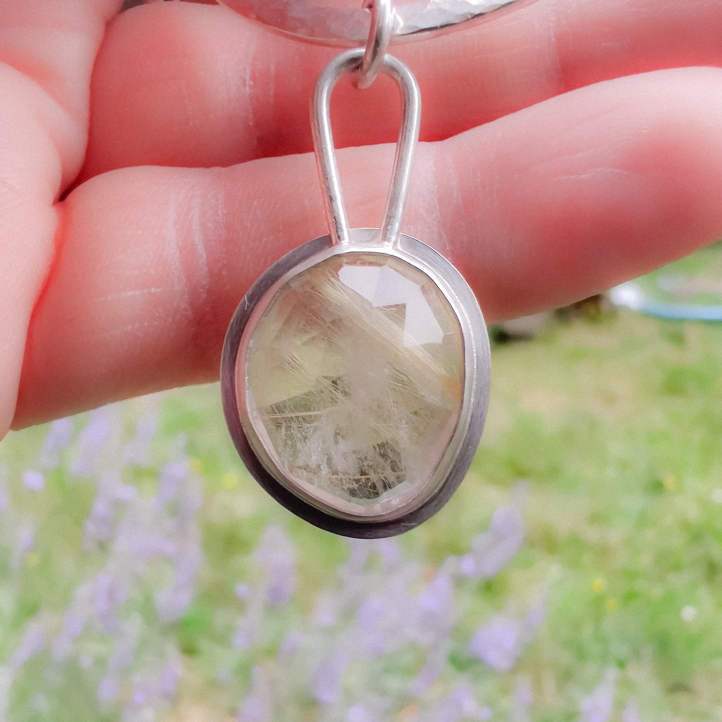 RUTILATED QUARTZ REFLECTION NECKLACE